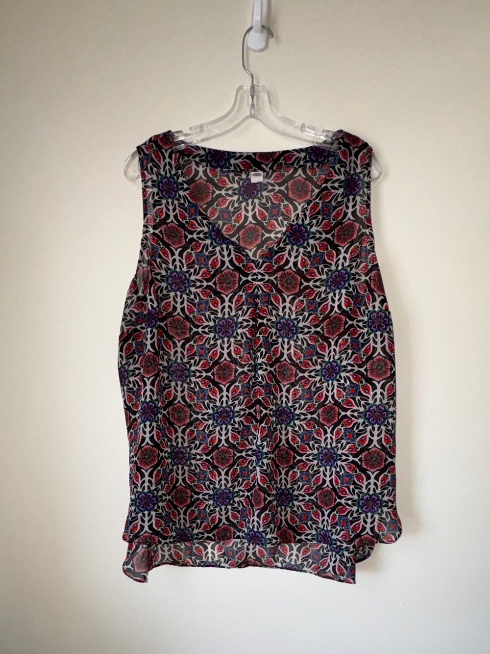 Old Navy Floral Print Sleeveless Tunic Size XXL